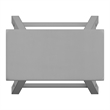 iNSPIRE Q Saddleback Wood Counter Height Stools (Set of 2) in Frost Gray