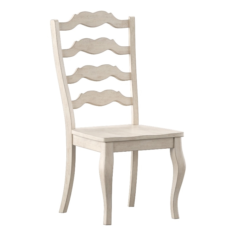 iNSPIRE Q French Ladder Back Wood Dining Chairs (Set of 2) in Antique White