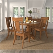 iNSPIRE Q Panel Back Wood Dining Chairs (Set of 2) in Oak