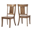 iNSPIRE Q Panel Back Wood Dining Chairs (Set of 2) in Oak