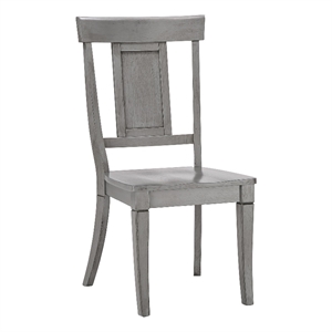 iNSPIRE Q Panel Back Wood Dining Chairs (Set of 2) in Antique Gray