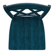 iNSPIRE Q Double X-Back Wood Counter Height Chairs (Set of 2) in Denim Blue
