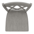 iNSPIRE Q Double X-Back Wood Counter Height Chairs (Set of 2) in Antique Gray