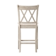 iNSPIRE Q Double X-Back Wood Counter Height Chairs (Set of 2) in Antique White