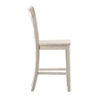 iNSPIRE Q Double X-Back Wood Counter Height Chairs (Set of 2) in Antique White