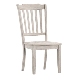 iNSPIRE Q Slat Back Wood Dining Chairs (Set of 2) in Antique White