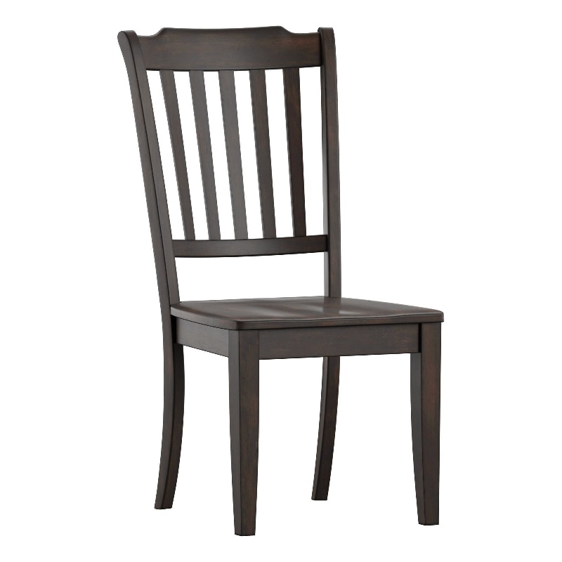 iNSPIRE Q Slat Back Wood Dining Chairs (Set of 2) in Antique Black
