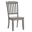 iNSPIRE Q Slat Back Wood Dining Chairs (Set of 2) in Antique Gray