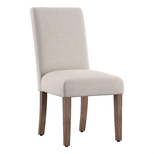 iNSPIRE Q Upholstered Wood Parsons Dining Chairs (Set of 2) in Beige