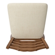 iNSPIRE Q French Ladder Back Counter Height Wood Swivel Stool in Oak