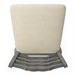 iNSPIRE Q French Ladder Back Counter Height Wood Swivel Stool in Antique Gray