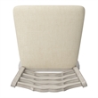 iNSPIRE Q French Ladder Back Counter Height Wood Swivel Stool in Antique White