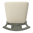 iNSPIRE Q Panel Back Counter Height Wood Swivel Chair in Antique Sage Green