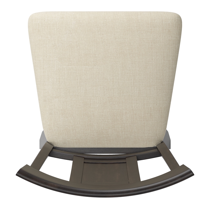 iNSPIRE Q Panel Back Counter Height Wood Swivel Chair in Antique Black