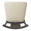 iNSPIRE Q Panel Back Counter Height Wood Swivel Chair in Antique Black