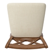 iNSPIRE Q Double X-Back Counter Height Wood Swivel Chair in Oak