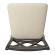 iNSPIRE Q Double X-Back Bar Height Wood Swivel Chair in Antique Black