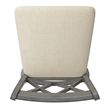 iNSPIRE Q Double X-Back Bar Height Wood Swivel Chair in Antique Gray
