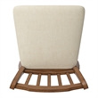 iNSPIRE Q Slat Back Counter Height Wood Swivel Chair in Oak