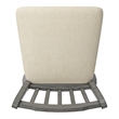 iNSPIRE Q Slat Back Counter Height Wood Swivel Chair in Antique Gray