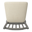 iNSPIRE Q Slat Back Bar Height Wood Swivel Chair in Antique Gray