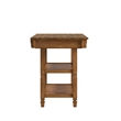 iNSPIRE Q Two-Tone Antique Wood Kitchen Island Buffet with Oak Top in Oak Base