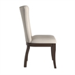 iNSPIRE Q Dark Cherry Finiah Wood Beige Fabric Wingback Dining Chairs (Set of 2)