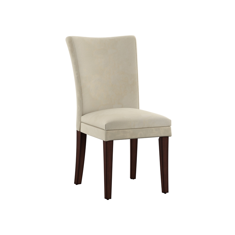 iNSPIRE Q Cherry Wood Microfiber Parsons Dining Chairs (Set of 2) in Light Brown