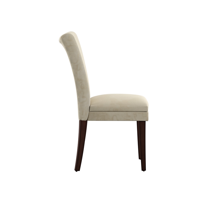 iNSPIRE Q Cherry Wood Microfiber Parsons Dining Chairs (Set of 2) in Light Brown