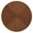 iNSPIRE Q Natural Finish Wood Dining Table With Gold Metal Base