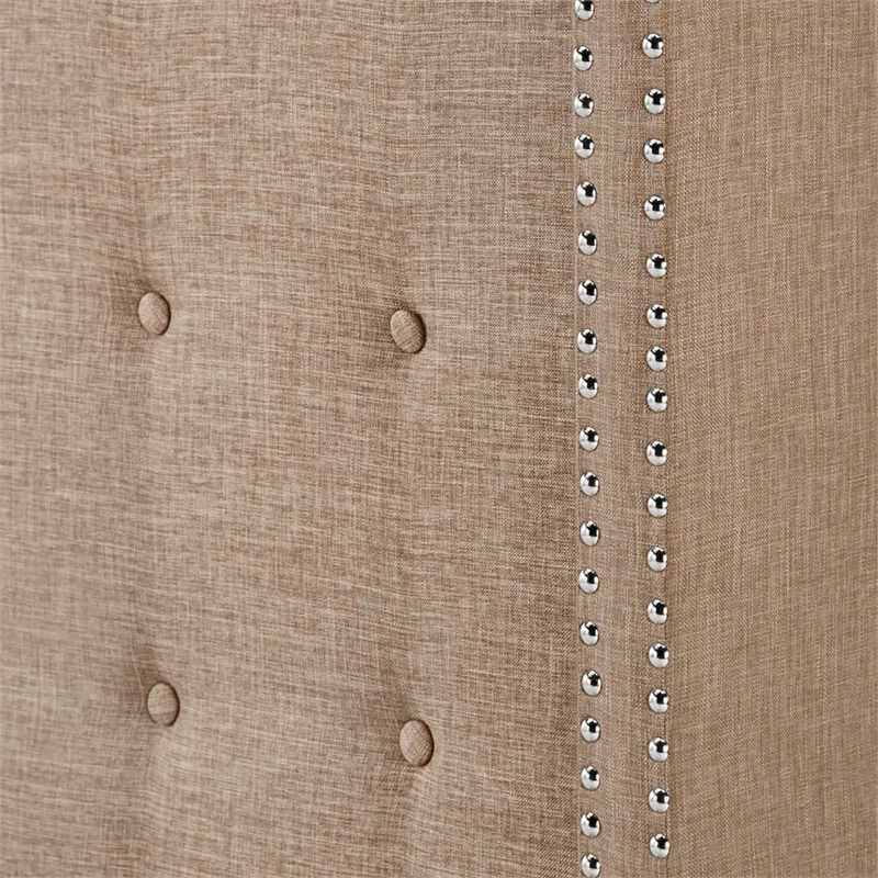 iNSPIRE Q Melina Wood Linen Wingback Headboard - King - Beige
