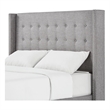 iNSPIRE Q Melina Wood Linen Wingback Headboard - King - Gray