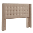 iNSPIRE Q Melina Wood Linen Wingback Headboard - Queen - Beige