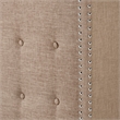 iNSPIRE Q Melina Wood Linen Wingback Headboard - Queen - Beige