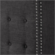 iNSPIRE Q Melina Wood Linen Wingback Headboard - Queen - Charcoal