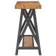 iNSPIRE Q Westyn Rustic Wood Metal Sofa Table with Shelf - Oak