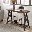 iNSPIRE Q Westyn Rustic Wood Metal Sofa Table with Shelf - Brown