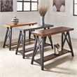 iNSPIRE Q Westyn Rustic Wood Metal Sofa Table with Shelf - Gray