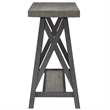 iNSPIRE Q Westyn Rustic Wood Metal Sofa Table with Shelf - Gray