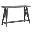 iNSPIRE Q Westyn Rustic Wood Metal Sofa Table with Shelf - Gray