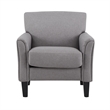 iNSPIRE Q Modern Wood Linen Accent Chair - Gray