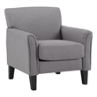 iNSPIRE Q Modern Wood Linen Accent Chair - Gray