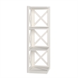 iNSPIRE Q X-Frame 3-Shelf Wood Bookcase - White