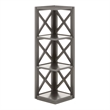 iNSPIRE Q X-Frame 3-Shelf Wood Bookcase - Frost Gray