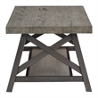 iNSPIRE Q Traditional Engineered Wood Coffee Table with Lower Shelf in Gray