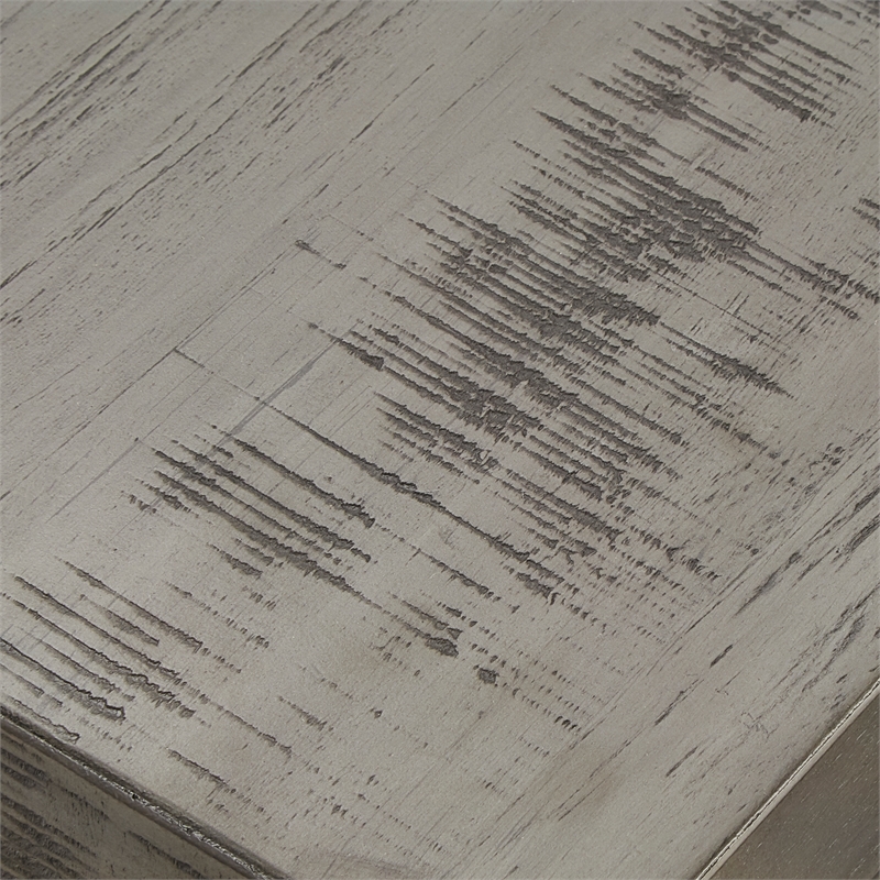 iNSPIRE Q Traditional Engineered Wood Coffee Table with Lower Shelf in Gray