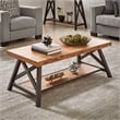 iNSPIRE Q Traditional Engineered Wood Coffee Table with Lower Shelf in Oak