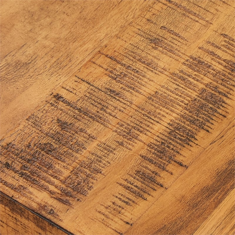 iNSPIRE Q Traditional Engineered Wood Coffee Table with Lower Shelf in Oak