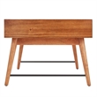 iNSPIRE Q 2-Drawer Wood Coffee Table with Tapered Legs in Brown