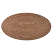 iNSPIRE Q Contemporary Oval Wood Coffee Table with Tapered Legs in Dark Walnut